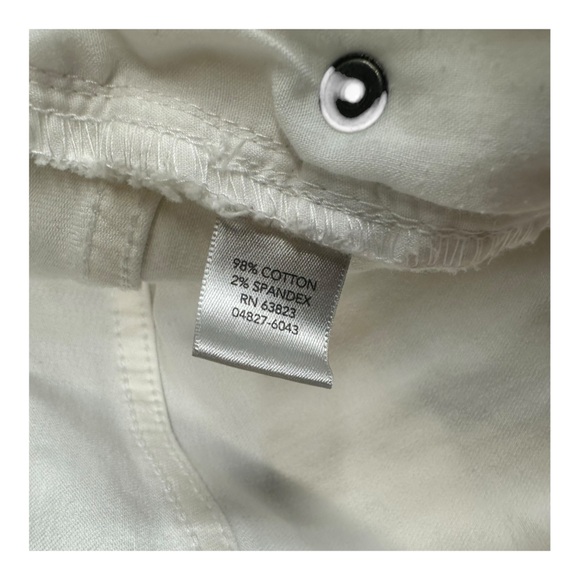 Christopher & Banks 10 White Jeans Stretch Classic Fit Casual Mature Nau… - Picture 12 of 15